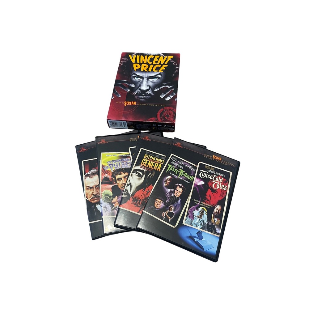 Vincent Price MGM Scream Legends Collection 5-Disc DVD Set 2007 Horror I08